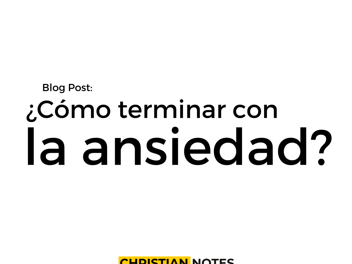 ¿Cómo terminar con la&nbsp;ansiedad?